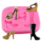 Molde de Silicona para Fondant Tacones Altos Combinado