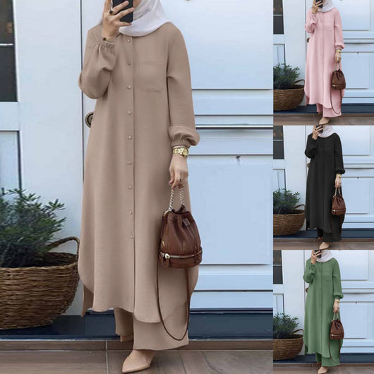 Conjunto Ejecutivo Mujer: Camisa Manga Larga y Pantalón