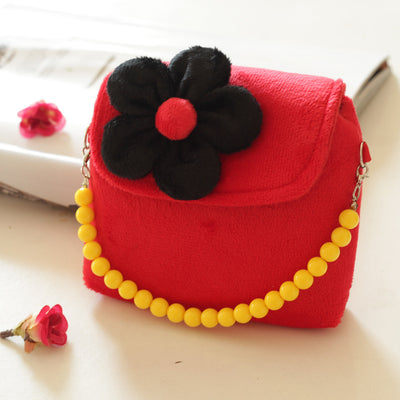 Bolsa Infantil de Flores con Cadena de Perlas - Estilo Princesa - Image 3