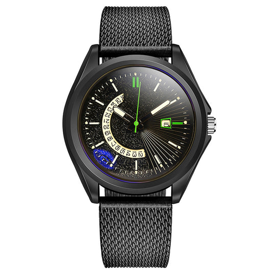 Reloj Deportivo Hombre Acero Inoxidable Luminoso con Calendario y Filtro Luz Azul - Image 4
