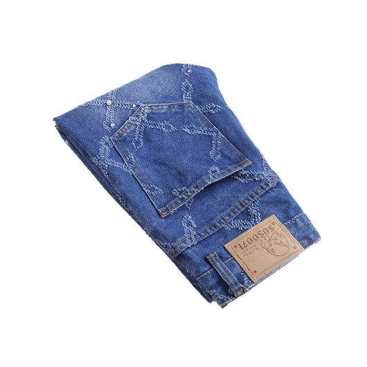 Pantalones Skinny Denim con Bordado de Perlas - Estilo Urbano Trendy - Image 5