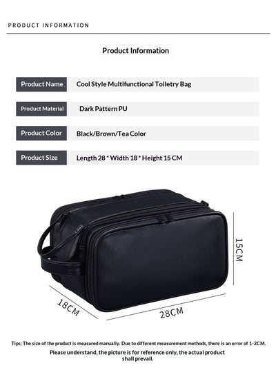 Neceser de Viaje Hombre con 3 Compartimentos - Organizador de Aseo Multifuncional - Image 14