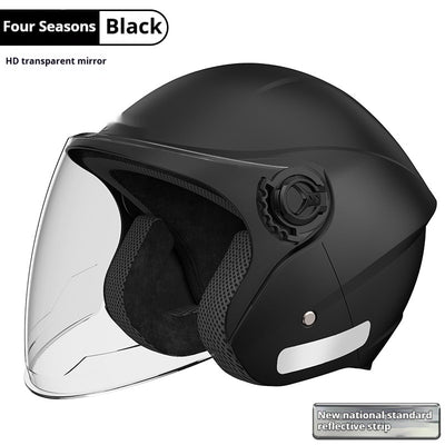 Casco de Moto Eléctrica con Aislamiento Térmico y Protección Contra el Viento - Image 6