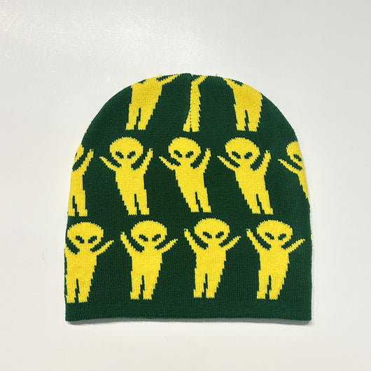 Gorro Tejido Alienígena Cartoon para Otoño e Invierno - Diseño Halloween Creativo - Image 5