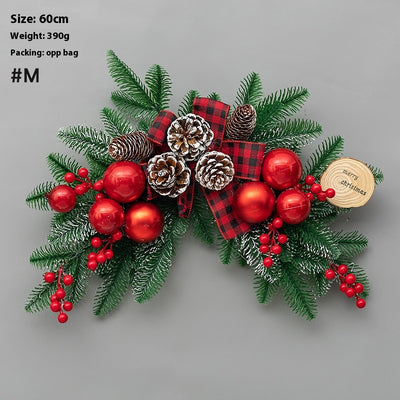 Árbol de Navidad Invertido con Guirnalda de Ratán y Adorno Cuerno - Image 21