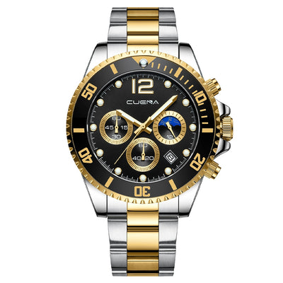 Reloj de Acero Inoxidable Casual de Seis Agujas - Image 4