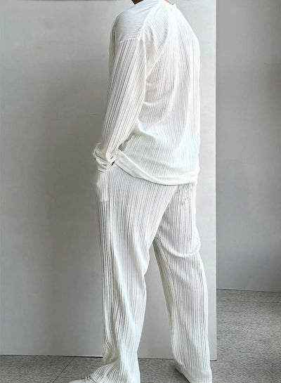 Traje Casual de Dos Piezas con Camisa de Manga Larga - Image 13