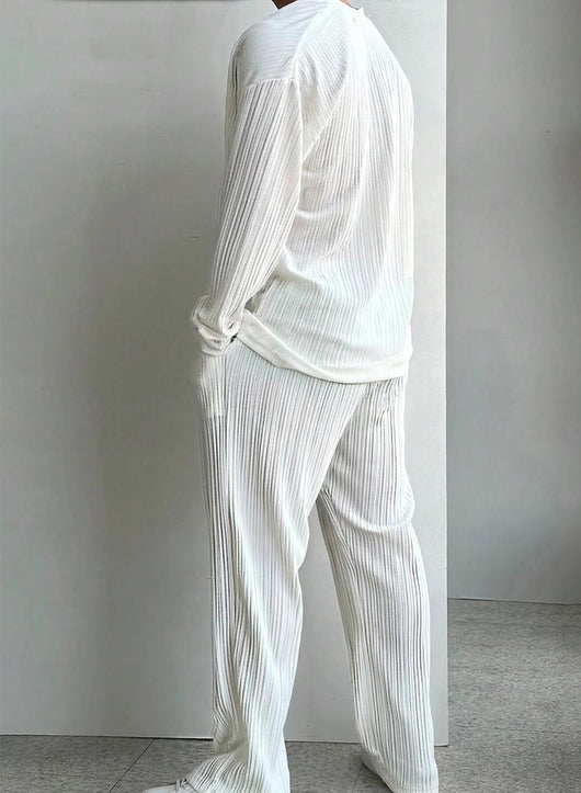 Traje Casual de Dos Piezas con Camisa de Manga Larga - Image 13