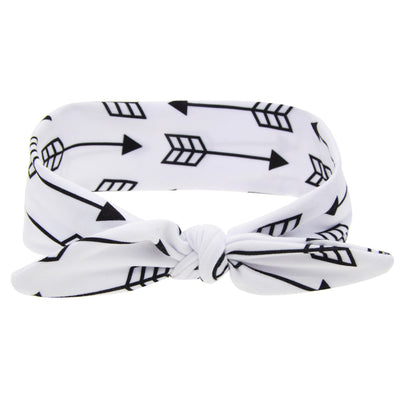 Two blue headbands with white polka dots and knotted bows, one adult-sized and one child-sized, for a matching set. - Image 14
