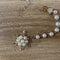 Pearl flower brooch Pink