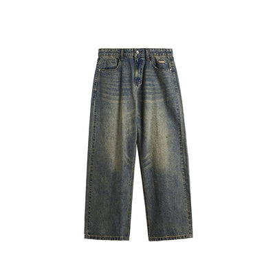 Pantalones Vaqueros Rectos Baggy con Detalles Vintage y Efecto Gastado - Image 6