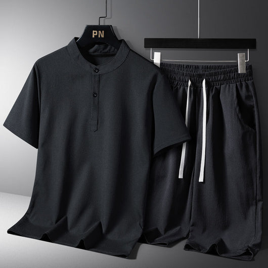 Conjunto de Shorts y Playera Casual Estilo Nacional en Algodón y Lino - Image 3