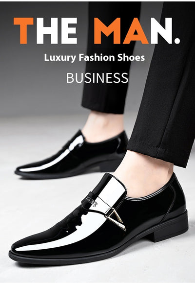 Zapatos Casuales de Cuero para Hombre Estilo Británico Clásico con Punta Afilada - Image 20