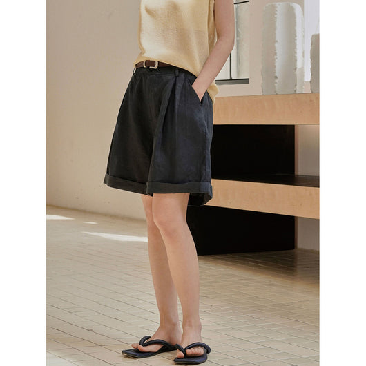 Pantalones Cortos Anchos y Sueltos con Efecto Reductor para Mujer - Image 4