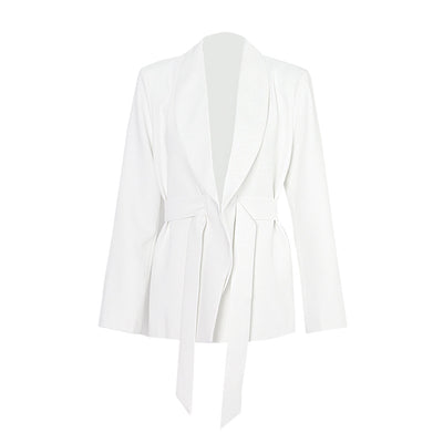 Traje Blanco Elegante de Dos Piezas con Pantalón Ancho - Diseño Ejecutivo - Image 7