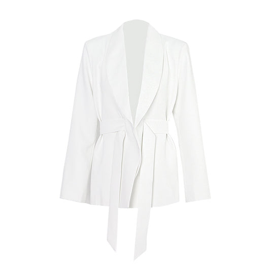 Traje Blanco Elegante de Dos Piezas con Pantalón Ancho - Diseño Ejecutivo - Image 7