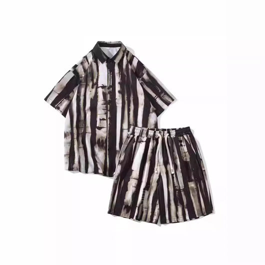 Camisa Suelta Tie-Dye con Estampado Floral para Hombre - Image 5
