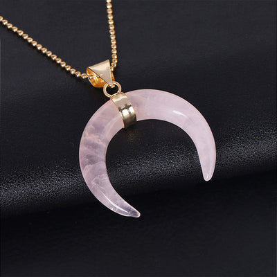 Collar con Dije de Luna y Cristal Semiprecioso - Image 9