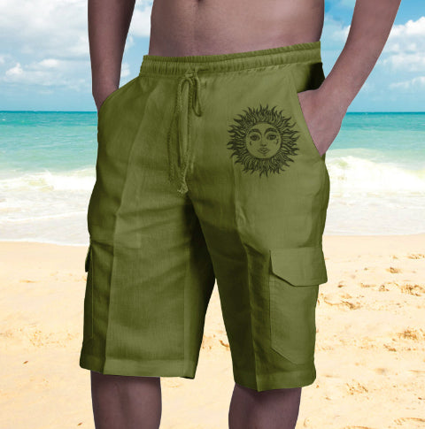 Pantalones Cargo de Playa para Hombre con Múltiples Bolsillos - Image 8