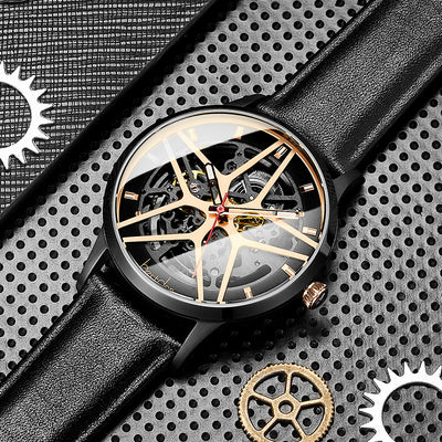 Reloj Mecánico Automático Impermeable con Esfera Hueca para Hombre - Image 7