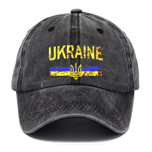 Gorra de Algodón Estampada con Lavado Vintage para Hombre