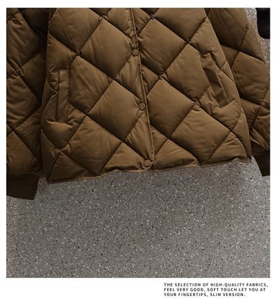 Chaqueta Corta Acolchada para Mujer Estilo Coreano Ligera - Image 10