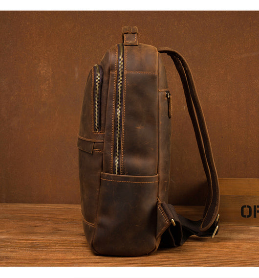 Mochila Ejecutiva de Cuero Genuino Hecha a Mano - Diseño Retro para Profesionales - Image 17