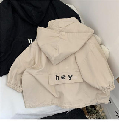 Chaqueta Impermeable Letras Infantil Unisex - Image 15