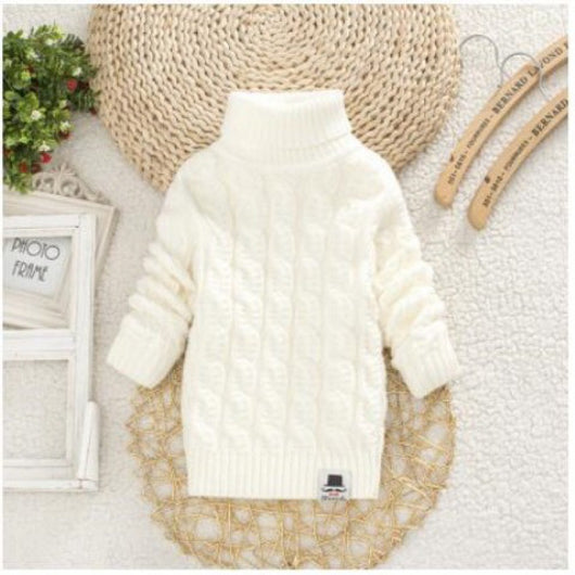 Suéter Tejido Grueso Cuello Redondo para Bebé y Niño - Image 19