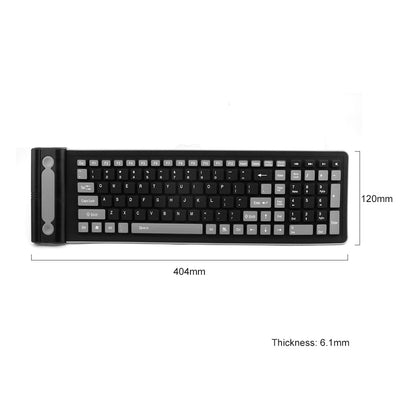 Teclado Inalámbrico Plegable Silicona Resistente al Agua 24g - Image 4