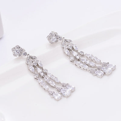 Aretes Largos de Circonia Elegancia Minimalista - Image 11