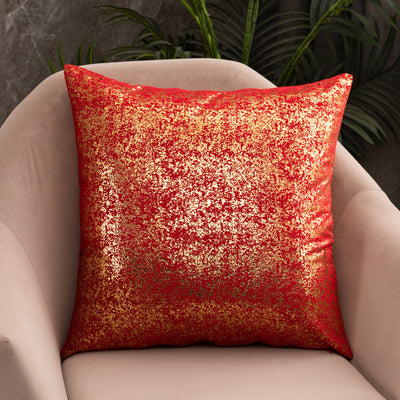 Funda de Almohada Terciopelo Copo de Nieve con Estampado Dorado - Image 6
