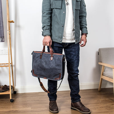 Bolso de Cuero para Hombre con Bandolera Diagonal - Image 10