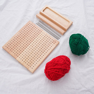 Tablero de Tejido en Madera Maciza para Cuadrados de Crochet - Image 7
