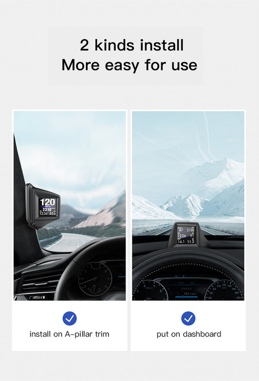 Pantalla HUD OBD GPS para Auto - Computadora de Conducción con Lector de Códigos - Image 5