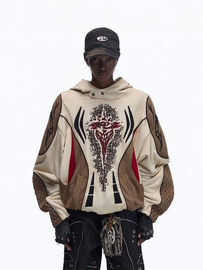 Sudadera con Capucha Racing Elements Bloques de Color con Bordados - Image 9