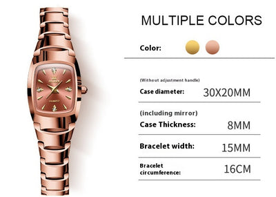 Reloj de Mujer Acero Tungsteno Cuarzo - Diseño Elegante y Moderno - Image 6