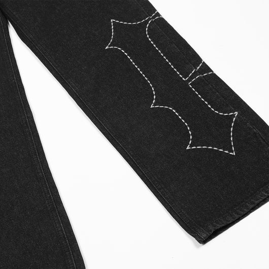 Jeans con Bordado de Letras Estilo Europeo y Americano - Image 5
