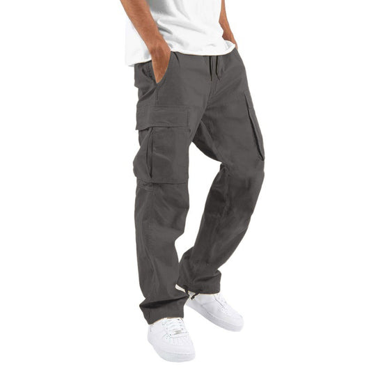 Pantalones Casuales con Múltiples Bolsillos y Cordón Ajustable - Image 10