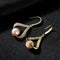 Aretes de Perlas de Agua Dulce con Baño de Oro 18K y Plata