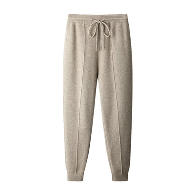 Pantalones de Lana Tejidos con Puño Cálido para Hombre - Casual Ejecutivo Primavera Otoño - Image 6