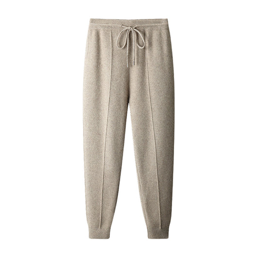 Pantalones de Lana Tejidos con Puño Cálido para Hombre - Casual Ejecutivo Primavera Otoño - Image 6