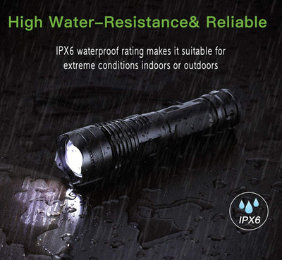 Linterna LED de Largo Alcance con Zoom Telescópico y Carga USB - Image 5