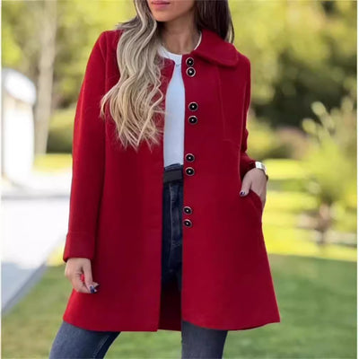 Abrigo de Lana con Forro Polar para Otoño e Invierno - Image 4
