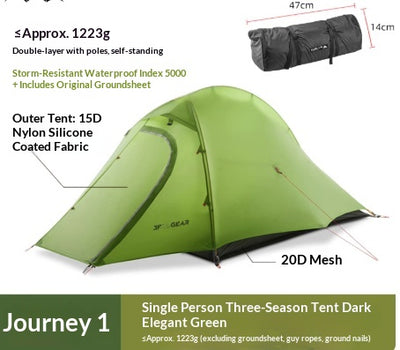 Carpa de Camping Ultraligera Resistente a Tormentas y Viento - Image 6