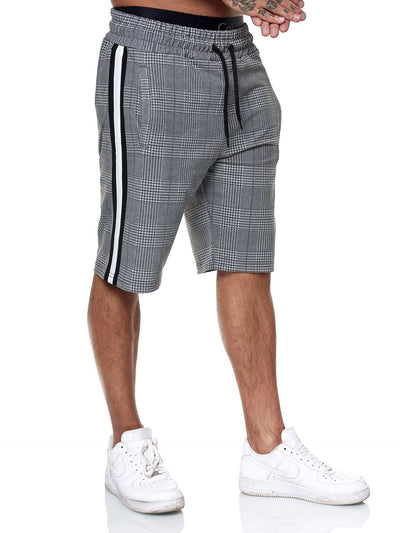 Pantalones Cortos de Cuadros para Hombre - Estilo Slim Fit Playa - Image 5