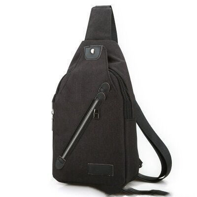 Mochila Bolso de Lona con Correa Diagonal - Image 4