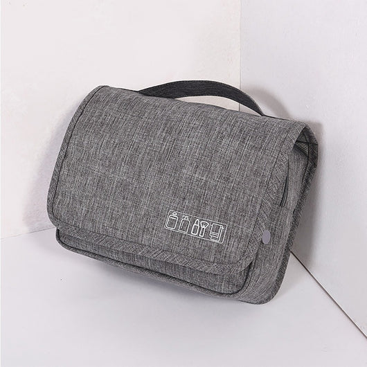 Bolsa de Aseo Colgante Impermeable con Organizador de Maquillaje para Viajes - Image 9