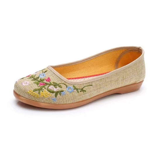 Zapatos de Baile Cómodos para Mujer Adulta con Suela Blanda y Bordado - Image 4