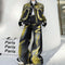 Denim Outfit with Special American Trend Design